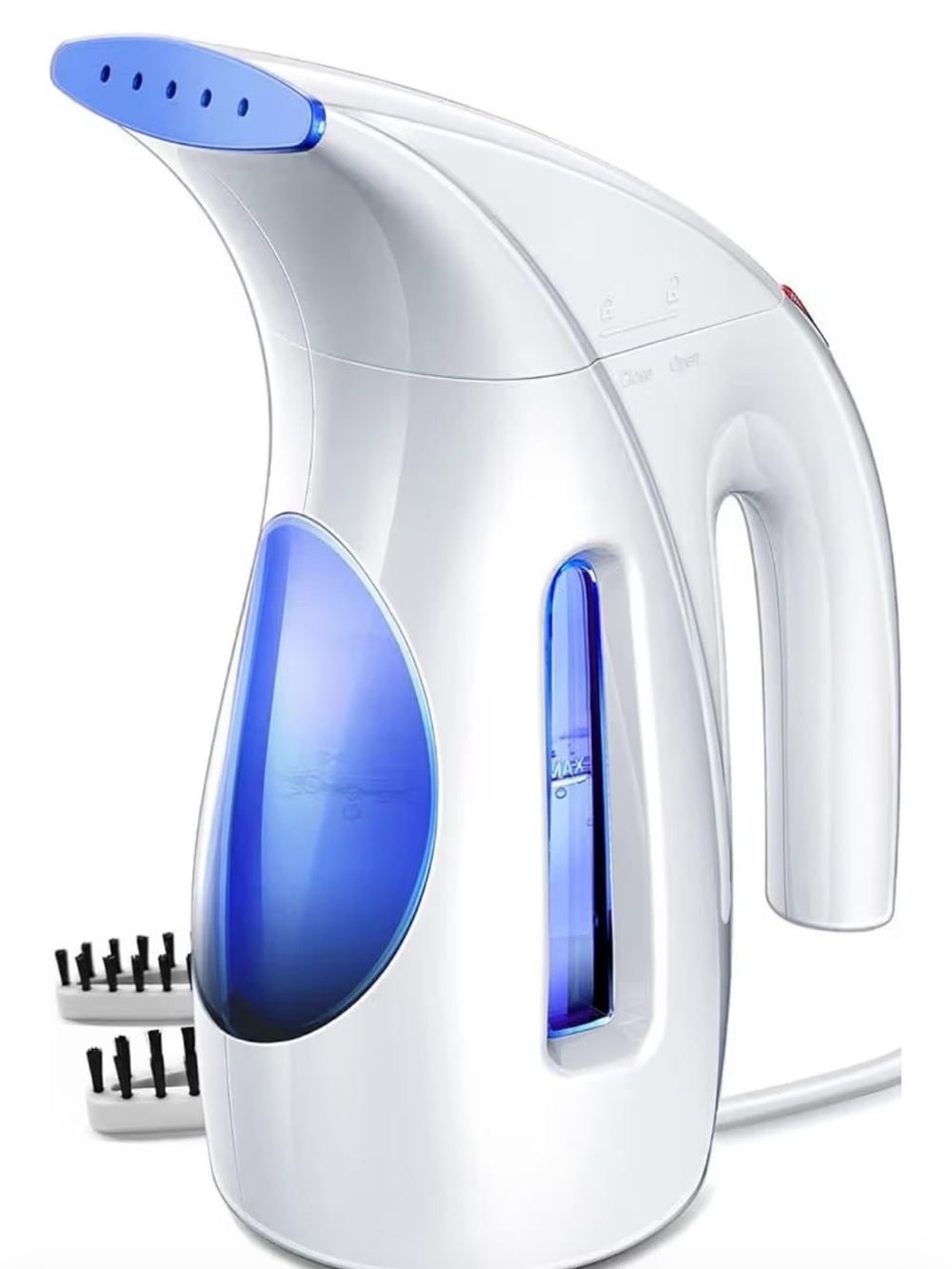 HiLIFE Portable Handheld Clothing Steamer 240ml Capacity 700W Brushes Blue White